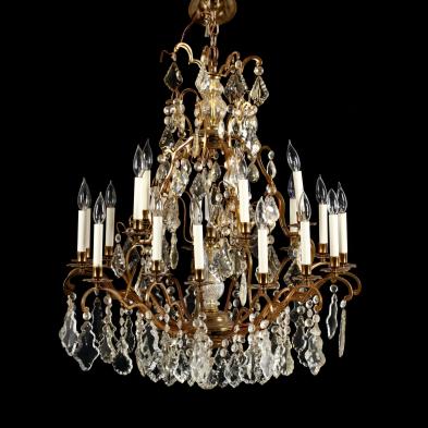 large-rococo-style-gilt-drop-prism-chandelier