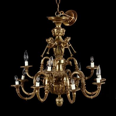 continental-figural-brass-chandelier