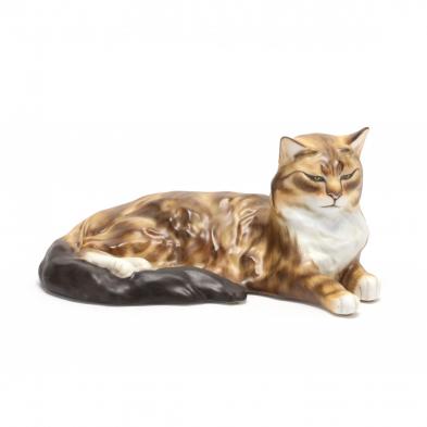 a-herend-porcelain-natural-cat