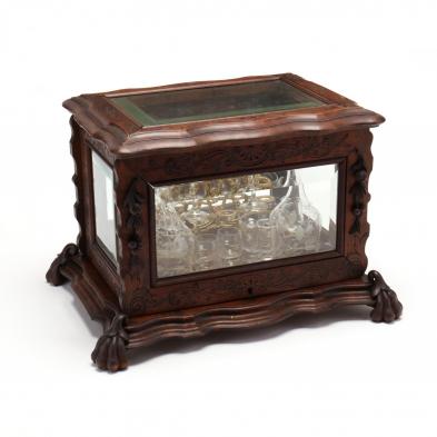 antique-walnut-and-glass-tantalus