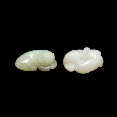 two-chinese-hardstone-cat-carvings