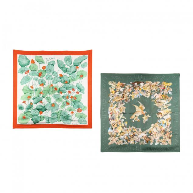 two-silk-scarves-i-l-intrus-i-and-i-les-capucines-i-hermes