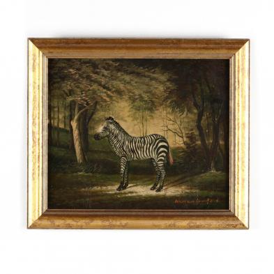 a-decorative-painting-of-a-zebra-style-of-george-stubbs