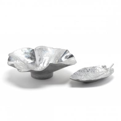 two-leaf-serving-dishes-by-virginia-metalcrafters