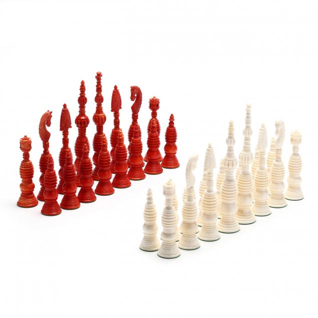 indian-tower-camel-bone-chess-set