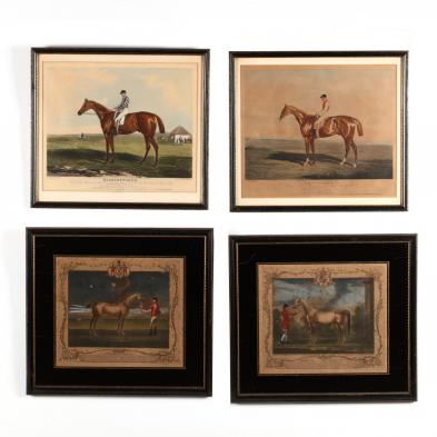 four-antique-british-horse-racing-prints
