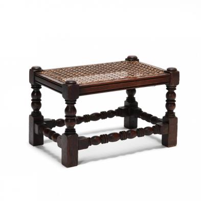 antique-english-turned-oak-footstool