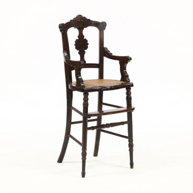 eastlake-period-cane-seat-child-s-highchair