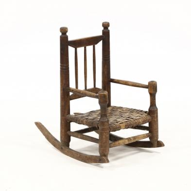 antique-folky-child-s-rocking-chair
