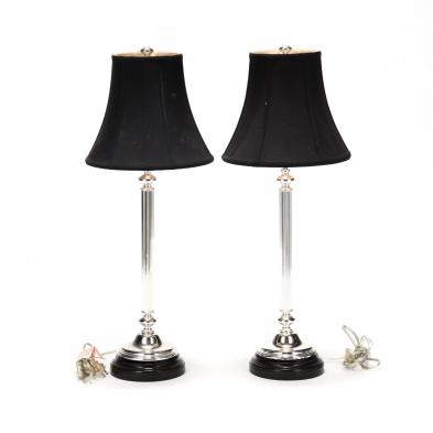 restoration-hardware-pair-of-silverplate-column-table-lamps