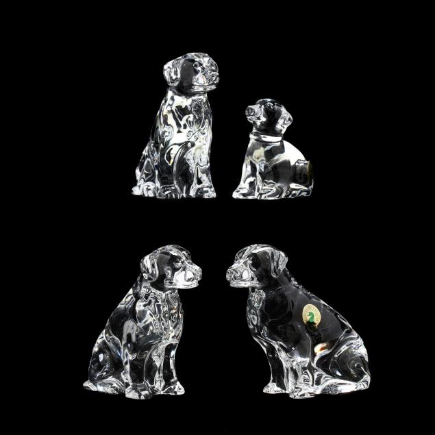 crystal labrador figurine