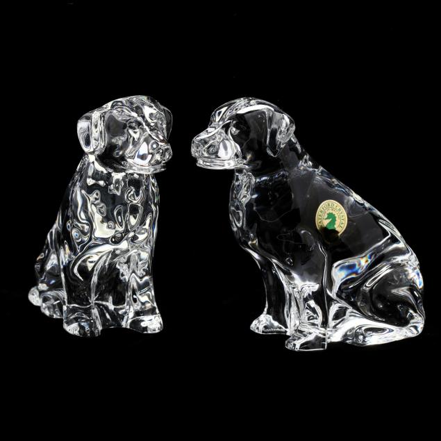 crystal labrador figurine