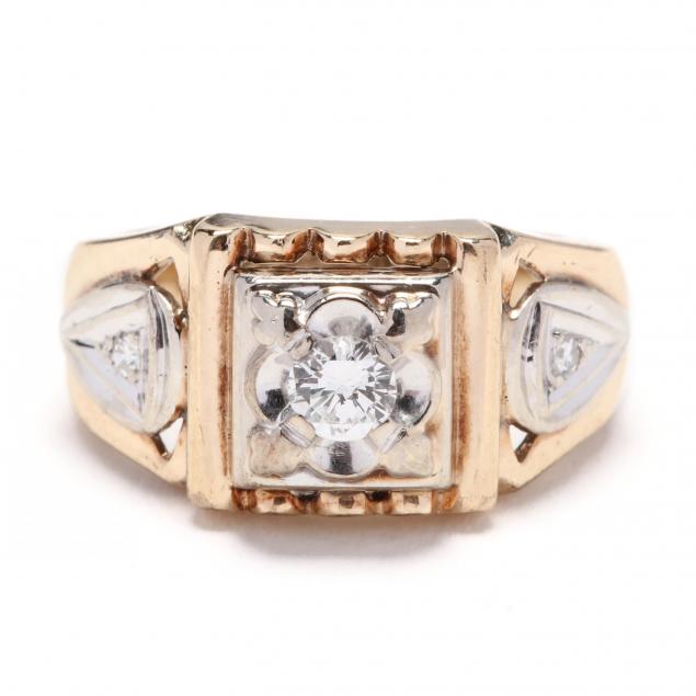 gent-s-14kt-bi-color-gold-and-diamond-ring