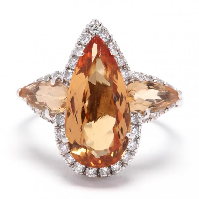 18kt-white-gold-orange-topaz-and-diamond-ring