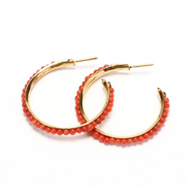 coral-hoop-earrings