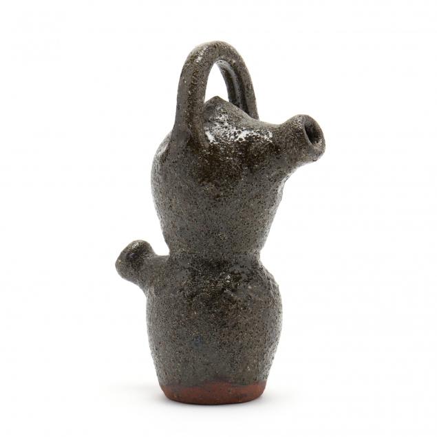western-nc-pottery-burlon-craig-miniature-monkey-jug