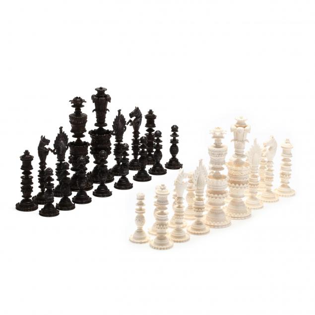 indian-vizagapatam-ivory-chess-set