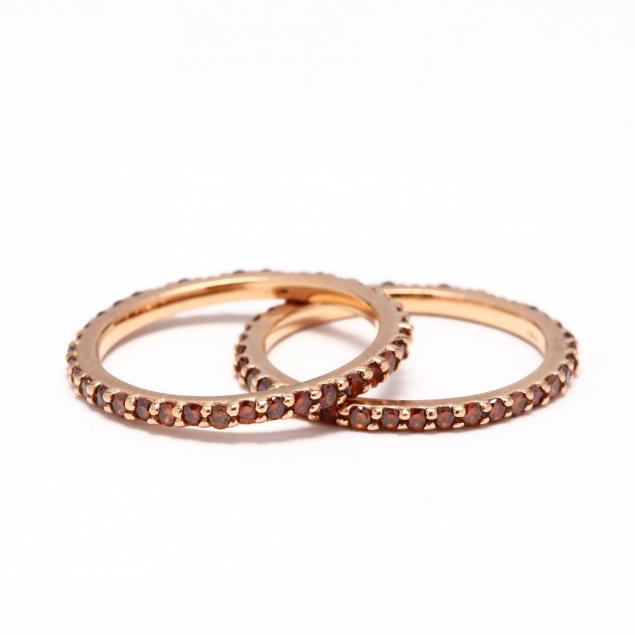 pair-of-18kt-rose-gold-and-fancy-color-diamond-bands