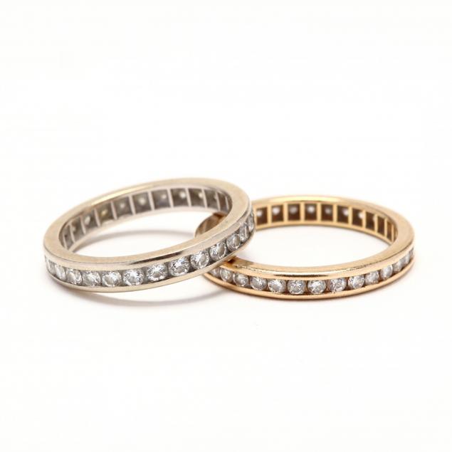 two-gold-and-diamond-eternity-bands