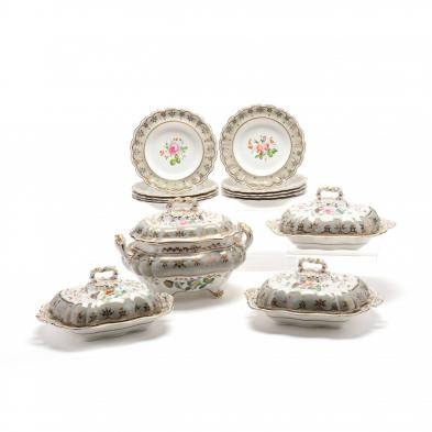 14-pieces-of-antique-continental-porcelain-dinnerware