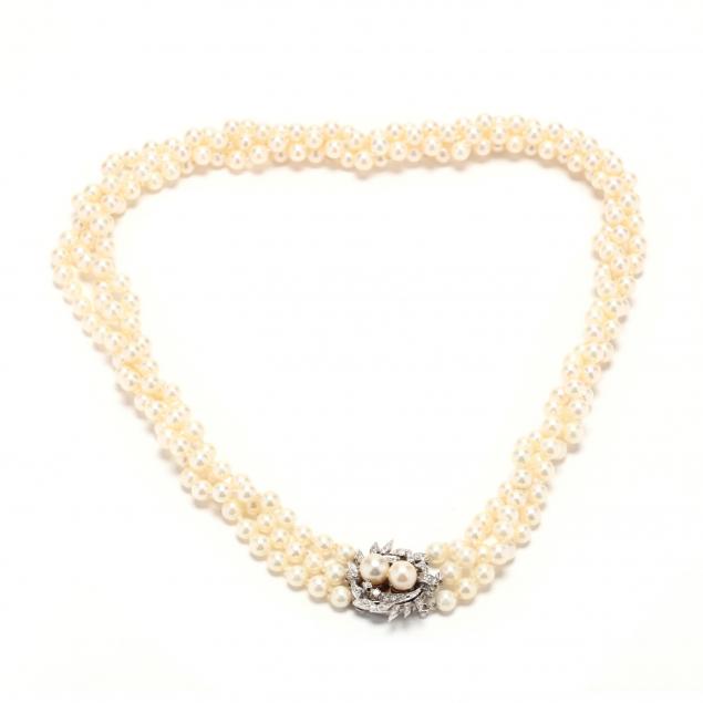 14kt-white-gold-triple-pearl-strand-necklace
