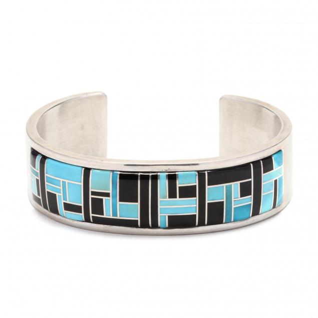sterling-silver-turquoise-and-black-onyx-cuff-bracelet-ryan-sanchez
