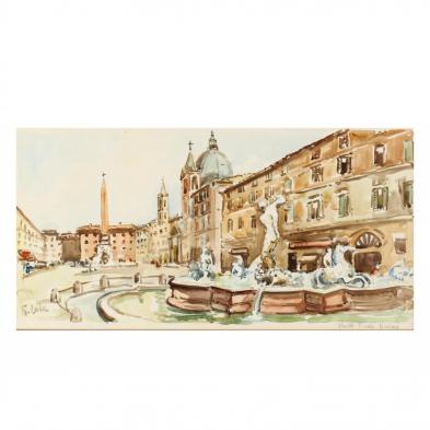 watercolor-view-of-the-piazza-navona-rome