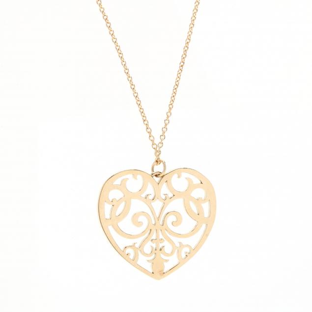 18kt-gold-heart-pendant-with-tiffany-co-gold-chain-necklace