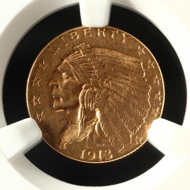 1913-2-50-indian-head-gold-quarter-eagle-ngc-au58