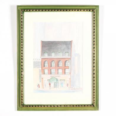 framed-watercolor-of-the-women-s-store-montaldo-s