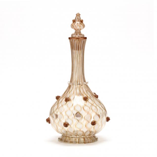 venetian-latticino-glass-decanter