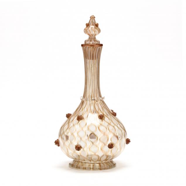 venetian-latticino-glass-decanter