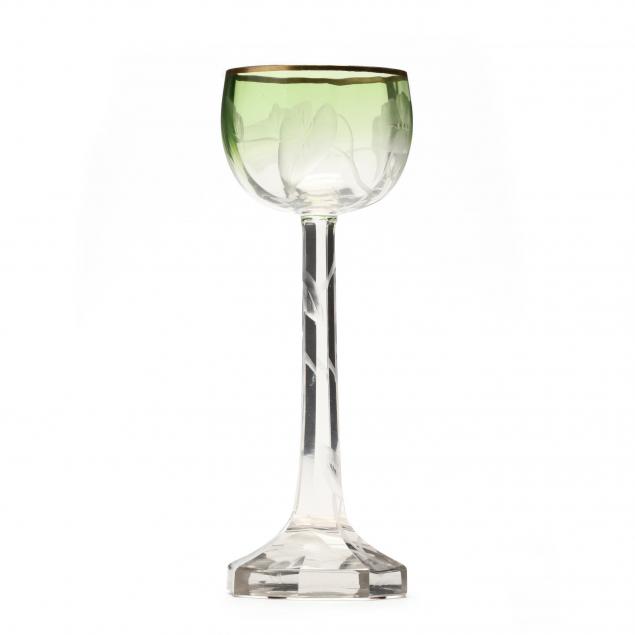 moser-engraved-glass-wine-stem