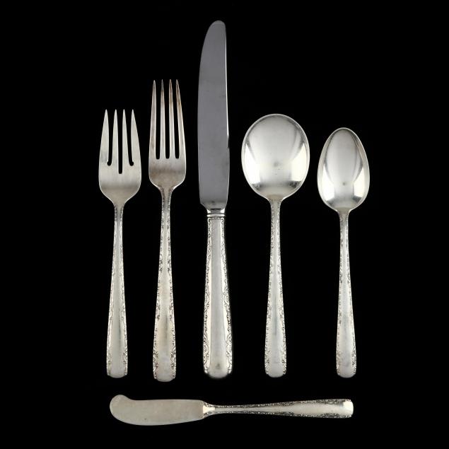 gorham-camellia-sterling-silver-flatware-service