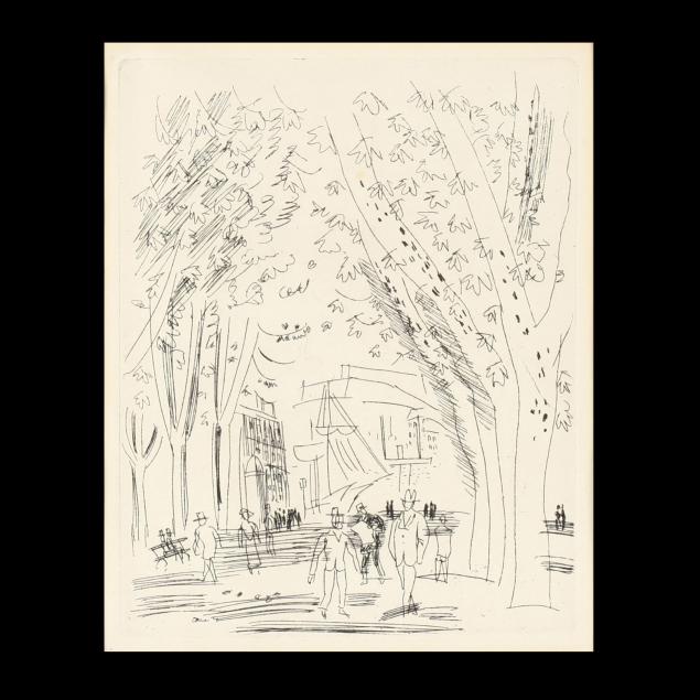 manner-of-raoul-dufy-view-of-a-promenade