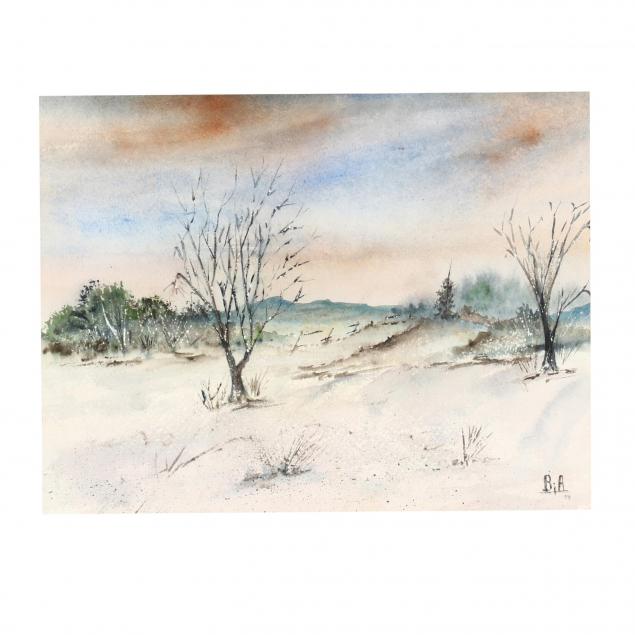 american-school-winter-landscape-painting