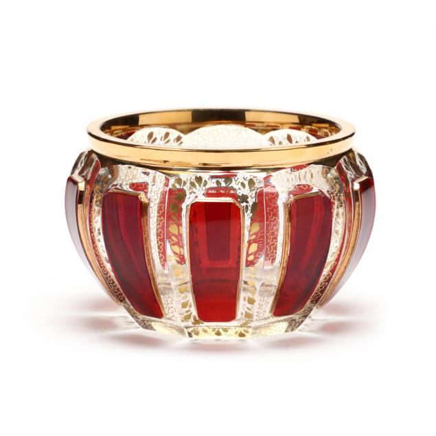 moser-ruby-cabochon-glass-bowl