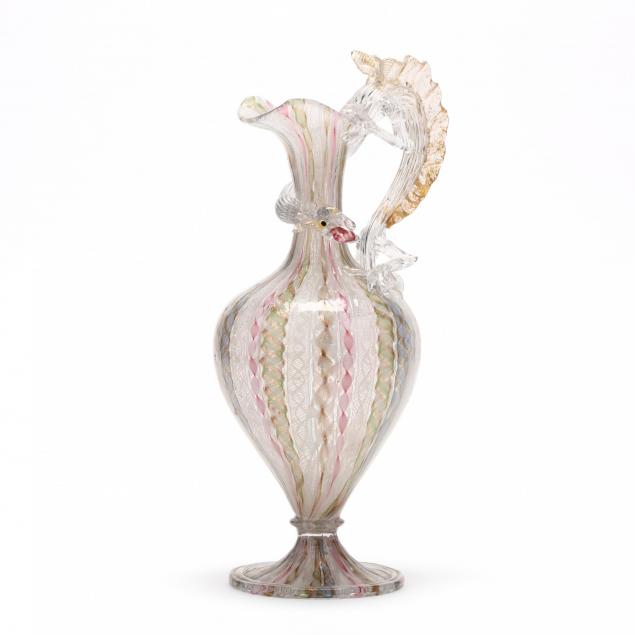 venetian-figural-latticino-glass-ewer