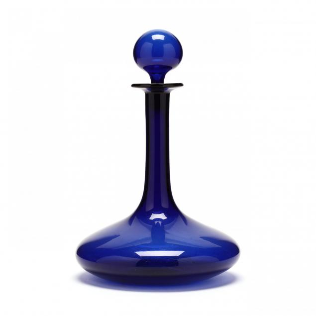 cobalt-glass-ship-s-decanter