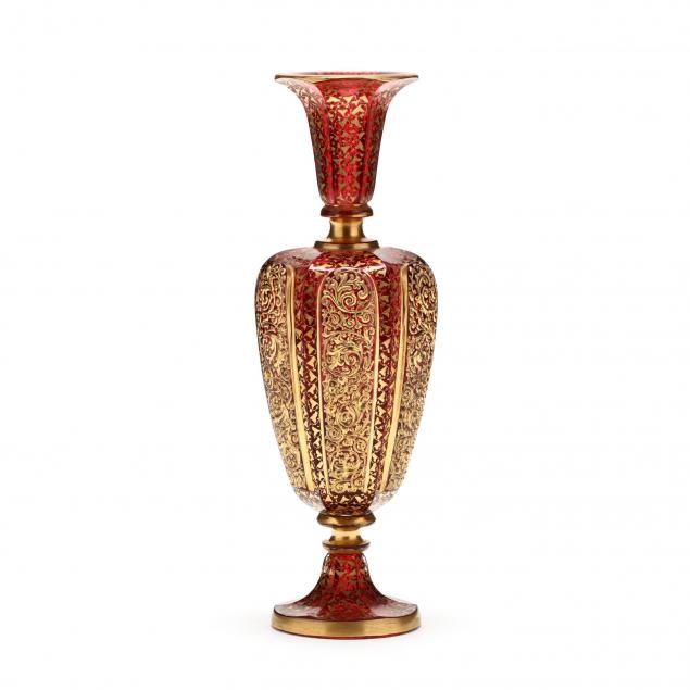 moser-exceptionally-gilt-decorated-cabochon-vase