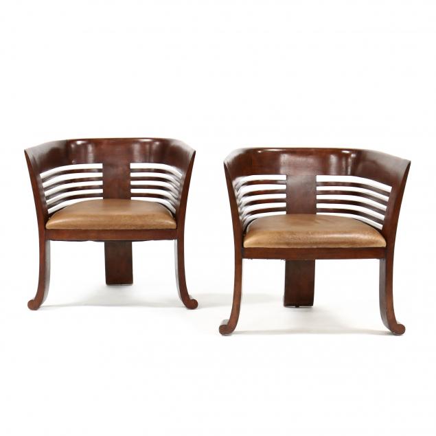 pair-of-modernist-barrel-back-club-chairs