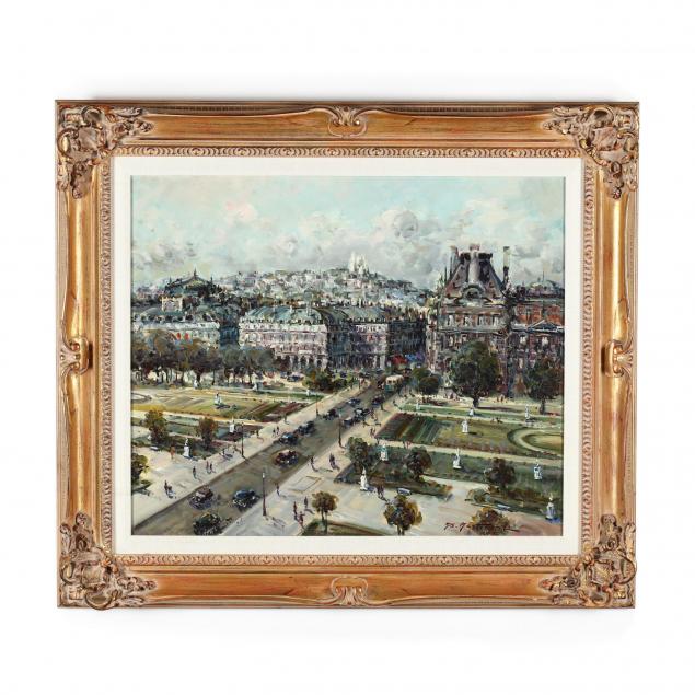 giov-batt-martinengo-italian-b-1910-i-la-butte-montmartre-vue-du-palais-du-louvre-i