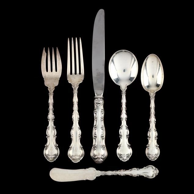 gorham-strasbourg-sterling-silver-flatware-service