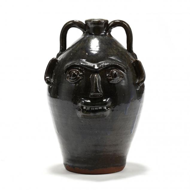 western-nc-folk-pottery-burlon-craig-face-jug