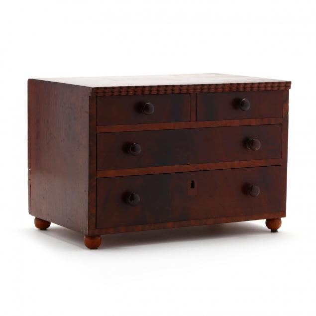 a-virginia-miniature-mahogany-chest-of-drawers