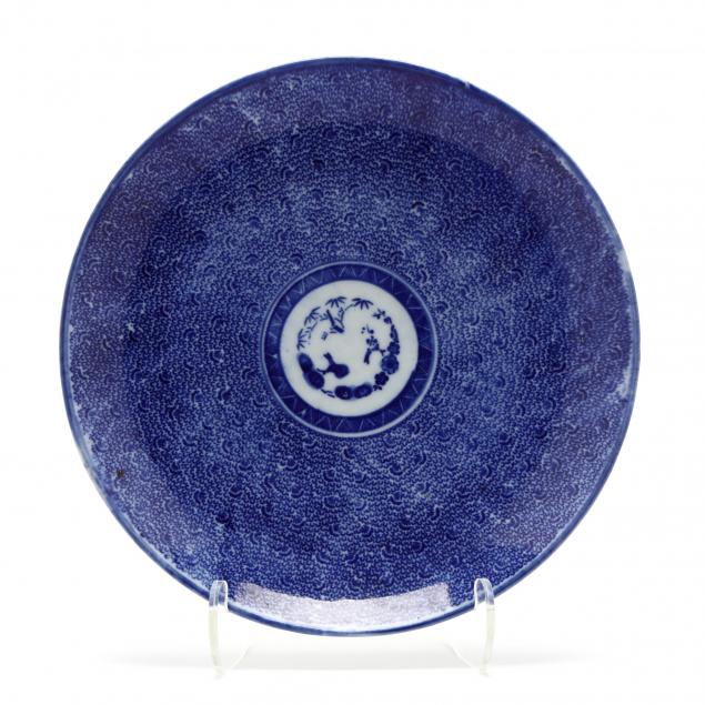antique-japanese-blue-and-white-decorated-charger