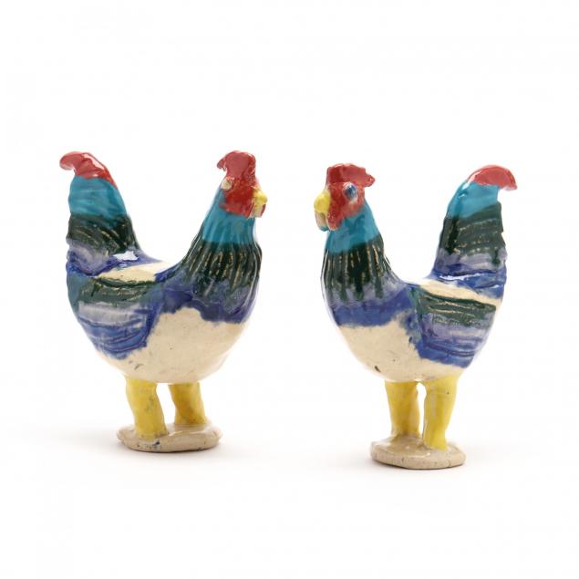 nc-folk-pottery-charles-moore-roosters