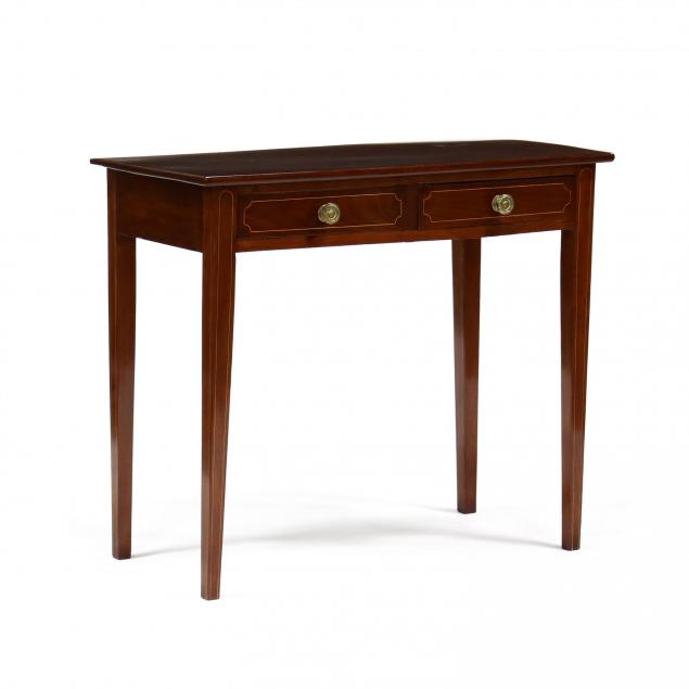 federal-inlaid-mahogany-two-drawer-writing-table