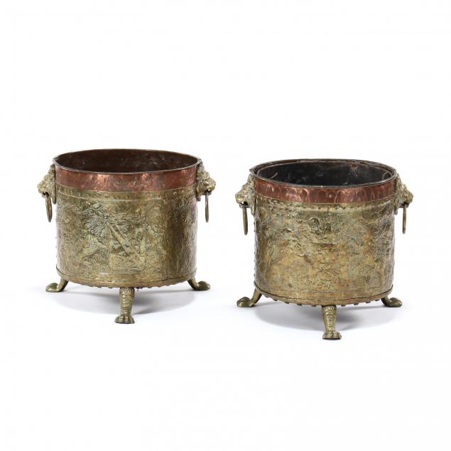 pair-of-antique-english-brass-jardinieres