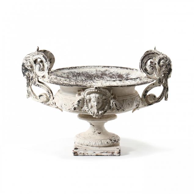 antique-grecian-style-cast-iron-garden-urn